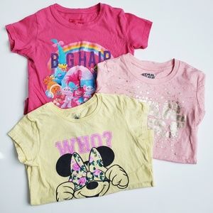 Girl's Character Tees Size 7/8